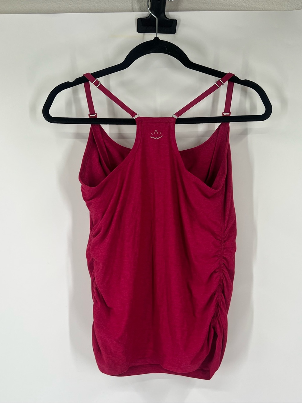 Beyond the Bump Pink Racerback Ruched Top - Picture 5 of 7